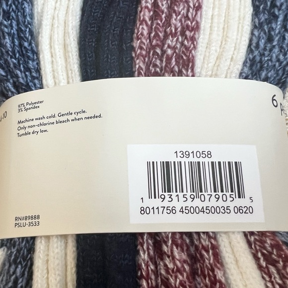 NWT 6 Pairs of SUPER SOFT BOOT SOCK Lucky Brand Socks 🧦🍀❤️ - Picture 6 of 6